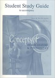 Cover of: Student Study Guide-Concepts of Human Anatomy and Physiology by Kent M. Van De Graaff, Stuart Ira Fox
