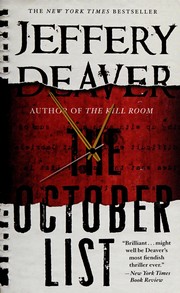 Cover of: The October list by Jeffery Deaver