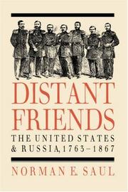 Cover of: Distant friends: the United States and Russia, 1763-1867