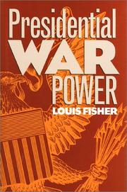 Cover of: Presidential war power
