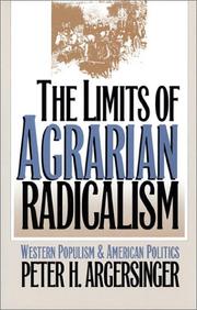 Cover of: The limits of agrarian radicalism: western populism and American politics