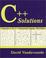 Cover of: C++ solutions