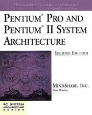 Cover of: Pentium Pro and Pentium II system architecture by Tom Shanley