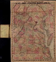 Cover of: J.H. Colton's topographical map of the seat of war in Virginia, Maryland, &c