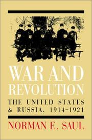 Cover of: War and revolution by Norman E. Saul