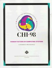 Cover of: Human Factors in Computing Systems: Chi 98 Conference Proceedings