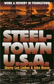 Cover of: Steeltown U.S.A: work and memory in Youngstown