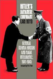 Cover of: Hitler's Japanese Confidant by Carl Boyd