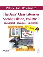 Cover of: The Java(TM) Class Libraries, Volume 2 by Patrick Chan, Rosanna Lee