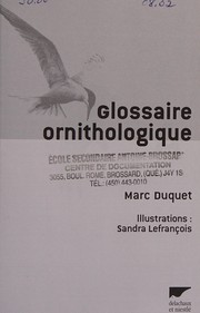 Cover of: Glossaire ornithologique