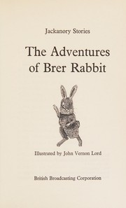 Cover of: The Adventures of Brer Rabbit