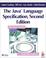 Cover of: The Java language specification
