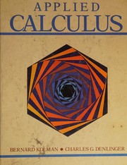 Cover of: Applied calculus by Bernard Kolman