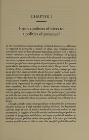 Cover of: The politics of presence