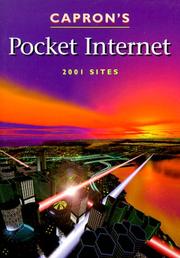 Cover of: Capron's pocket Internet: 2001 sites