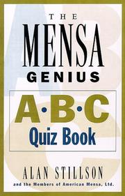 Cover of: The Mensa genius A-B-C quiz book