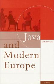 Java and Modern Europe by Ann Kumar