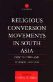 Cover of: Religious conversion movements in South Asia by [edited by] Geoffrey A. Oddie.
