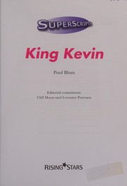 Cover of: King Kevin: What Happens at School When Gangs Get Out of Hand?