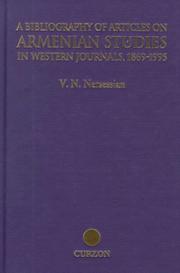Cover of: A bibliography of articles on Armenian studies in western journals, 1869-1995