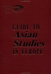 Cover of: Guide to Asian Studies in Europe | Internatio IIAS