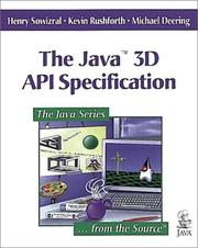 Cover of: The Java(TM) 3D API Specification