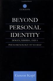 Cover of: Beyond Personal Identity by Gereon Kopf