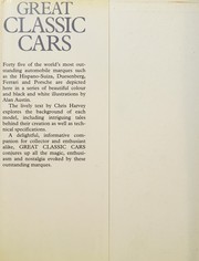 Cover of: Great classic cars by Chris Harvey