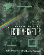 Cover of: Introductory Electromagnetics by Zoya Popovic, Branko D. Popovic