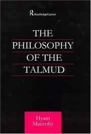 Cover of: Philosophy of the Talmud (Curzon Jewish Philosophy) by Hyam Maccoby