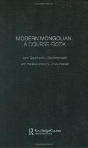 Cover of: Modern Mongolian by John Gaunt, Gaunt, John translator