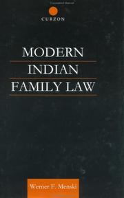 Cover of: Modern Indian Family Law