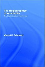 Cover of: The Hagiographies of Anantadas by Winn Callewaert