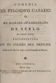 Cover of: El filósofo casado, o, El marido avergonzado de serlo by Néricault Destouches