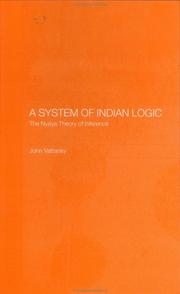 Cover of: A System of Indian Logic: The Nyana Theory of Inference