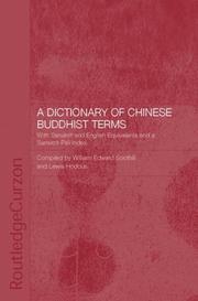 Cover of: A Dictionary of Chinese Buddhist Terms by Lewis Hodous, Lewis Hodous