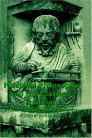 Cover of: Medieval Philosophy and the Classical Tradition by John Inglis