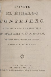 Cover of: El hidalgo consejero by 