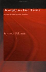 Cover of: Philosophy in a Time of Crisis: Don Isaac Abravanel by Seymour Feldman