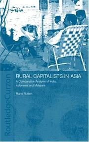 Rural Capitalists in Asia by Mario Rutten