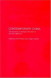 Cover of: Contemporary China: The Dynamics of Change at the Start of the New Millennium