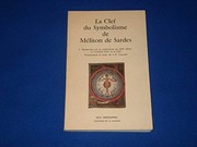 Cover of: La Clef du symbolisme de Méliton de Sardes