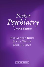 Pocket Psychiatry by Kamaldeep Bhui, Scott Weich, Keith Lloyd