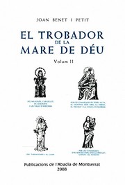 Cover of: El trobador de la Mare de Déu, Vol. 2 by Joan Benet i Petit, Xènia Dyakonova