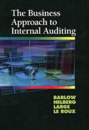 Cover of: The business approach to internal auditing