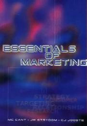 Cover of: Essentials of Marketing by M. Cant, C. Jooste, A. Brink