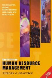 Cover of: South African Human Resource Management by Ben Swanepoel, Barney Erasmus, Marius Van Wyk, Hans Schenk, Barney Erasmus, Marius Van Wyk, Hans Schenk