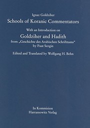 Cover of: Schools of Koranic commentators