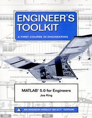 Cover of: MATLAB 5.0 for Engineers (2nd Edition)