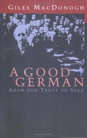 Cover of: Good German Von Trott Zu Solz